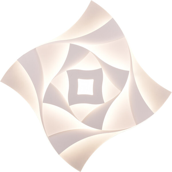 HLW LED LED Plafondlamp - Plafondverlichting - Trion Atik - 56W - Aanpasbare Kleur - Dimbaar - Mat Wit - Metaal