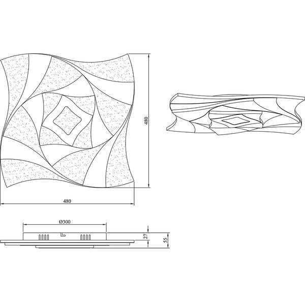 HLW LED LED Plafondlamp - Plafondverlichting - Trion Atik - 56W - Aanpasbare Kleur - Dimbaar - Mat Wit - Metaal