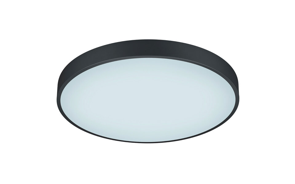 HLW LED LED ceiling light - Trion Oka - Adjustable color - Dimmable - Round - Matte black - Metal HLW LED LED ceiling light - Trion Oka - Adjustable color - Dimmable - Round - Matte black - Metal