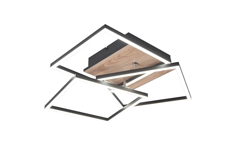 HLW LED LED Ceiling Light - Ceiling Lighting - Trion Libo - 27W - Adjustable Color - Square - Brown - MDF HLW LED LED Ceiling Light - Ceiling Lighting - Trion Libo - 27W - Adjustable Color - Square - Brown - MDF