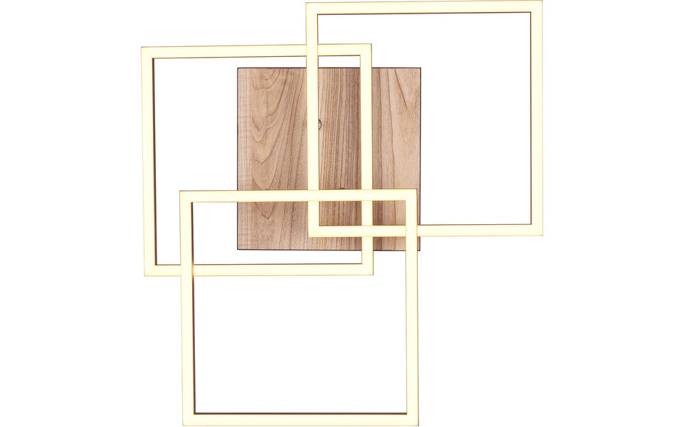 HLW LED LED Ceiling Light - Ceiling Lighting - Trion Libo - 27W - Adjustable Color - Square - Brown - MDF HLW LED LED Ceiling Light - Ceiling Lighting - Trion Libo - 27W - Adjustable Color - Square - Brown - MDF