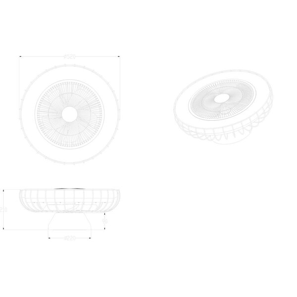 HLW LED LED Plafondlamp met Ventilator - Plafondventilator - Trion Ford - 30W - Aanpasbare Kleur - Afstandsbediening - Dimbaar - Rond - Mat Zwart - Metaal HLW LED LED Plafondlamp met Ventilator - Plafondventilator - Trion Ford - 30W - Aanpasbare Kleur - Afstandsbediening - Dimbaar - Rond - Mat Zwart - Metaal
