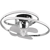 Trion Muaz LED ceiling fan 38W 4400lm chrome