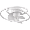 Trion Muaz LED ceiling fan matte white – 38W, 4400lm