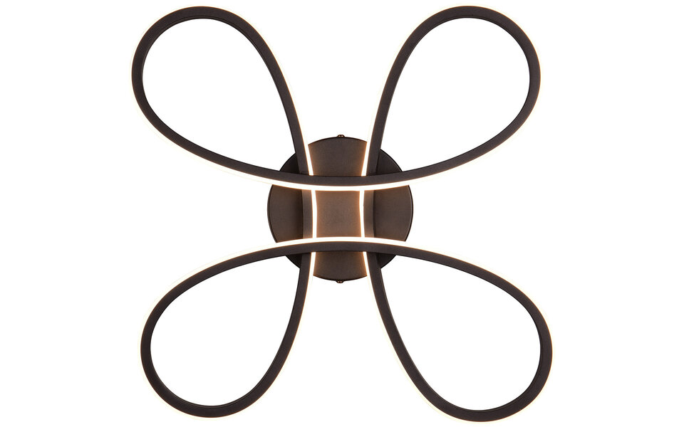 HLW LED LED Ceiling Lamp - Ceiling Lighting - Trion Crowl - 22W - Natural White 4000K - Dimmable - Matte Black - Metal