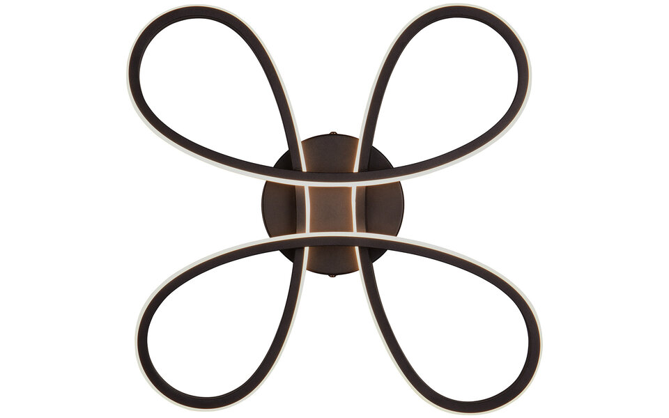 HLW LED LED Ceiling Lamp - Ceiling Lighting - Trion Crowl - 22W - Natural White 4000K - Dimmable - Matte Black - Metal