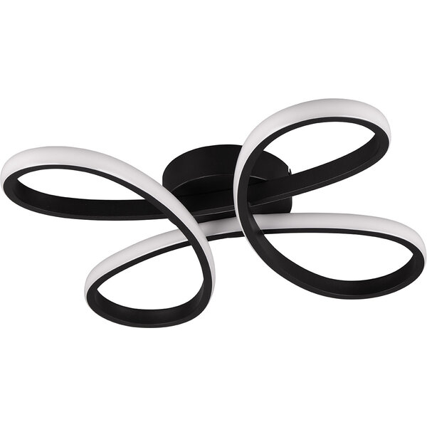 HLW LED LED Plafondlamp - Plafondverlichting - Trion Crowl - 22W - Natuurlijk Wit 4000K - Dimbaar - Mat Zwart - Metaal HLW LED LED Plafondlamp - Plafondverlichting - Trion Crowl - 22W - Natuurlijk Wit 4000K - Dimbaar - Mat Zwart - Metaal