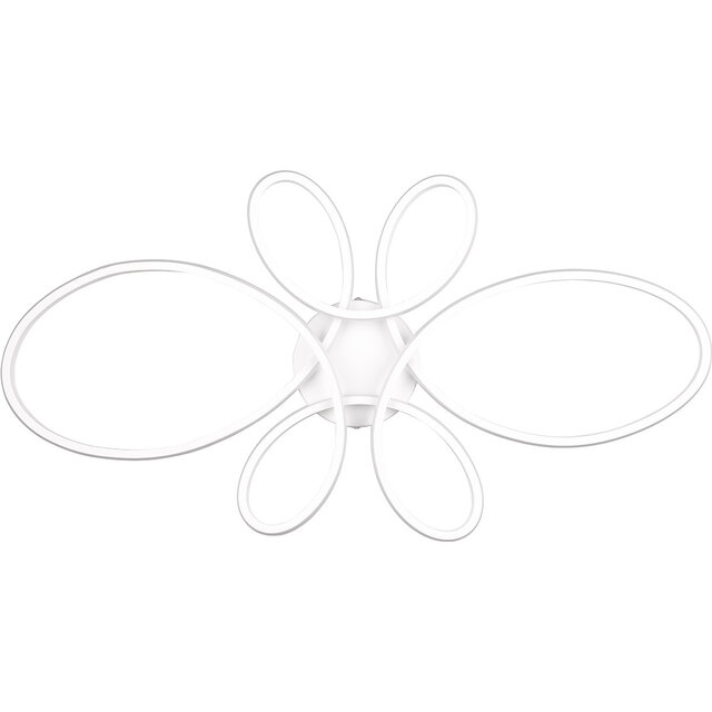 HLW LED LED Ceiling Lamp - Ceiling Lighting - Trion Crowl - 32W - Natural White 4000K - Dimmable - Matte White - Metal