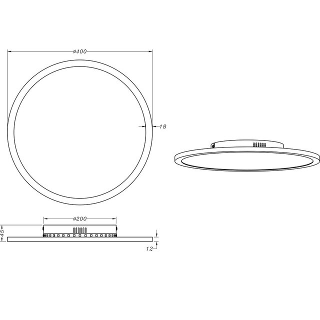HLW LED LED Plafondlamp - Trion Amira - 20W - Aanpasbare Kleur - Dimbaar - Afstandsbediening - Rond - Titaan - Metaal HLW LED LED Plafondlamp - Trion Amira - 20W - Aanpasbare Kleur - Dimbaar - Afstandsbediening - Rond - Titaan - Metaal