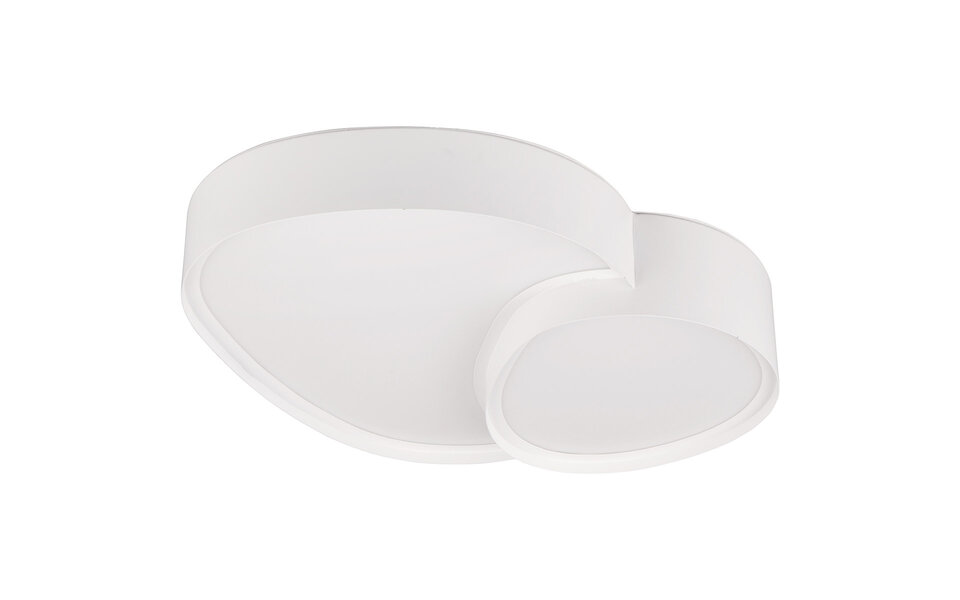 HLW LED LED Ceiling Light - Trion Shine - 21W - Adjustable Color - Dimmable - Remote Control - Matte White - Metal