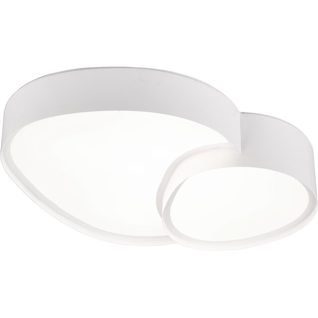 ronde mat witte dimbare LED plafondlamp 21W met 2400 lumen en aanpasbare kleurtemperatuur