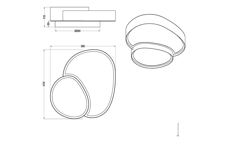 HLW LED LED Ceiling Light - Trion Shine - 21W - Adjustable Color - Dimmable - Remote Control - Matte White - Metal