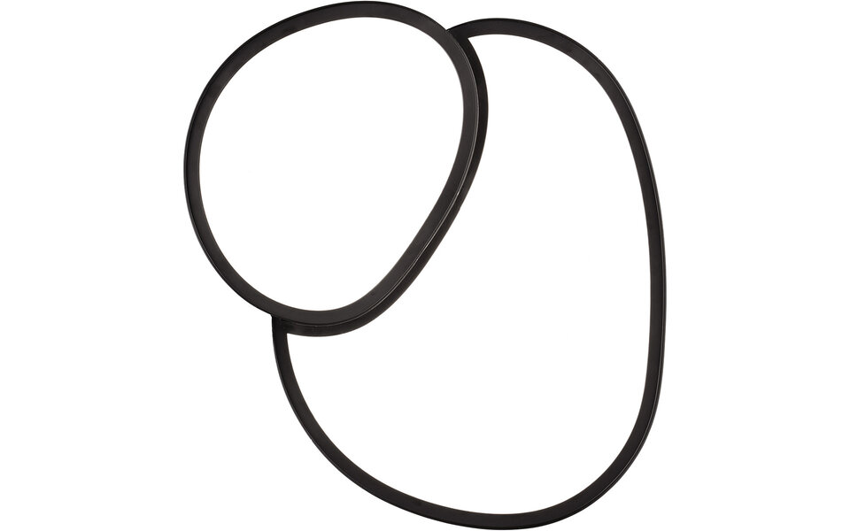 HLW LED LED Ceiling Light - Trion Shine - 21W - Adjustable Color - Dimmable - Remote Control - Matte Black - Metal