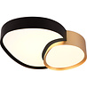 zwarte en gouden dimbare LED plafondlamp 21W met 2400 lumen en aanpasbare kleurtemperatuur