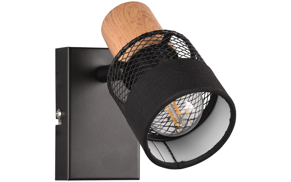 HLW LED LED Wall Spotlight - Trion Dandini - E14 Fitting - 1-light - Round - Matte Black - Metal HLW LED LED Wall Spotlight - Trion Dandini - E14 Fitting - 1-light - Round - Matte Black - Metal