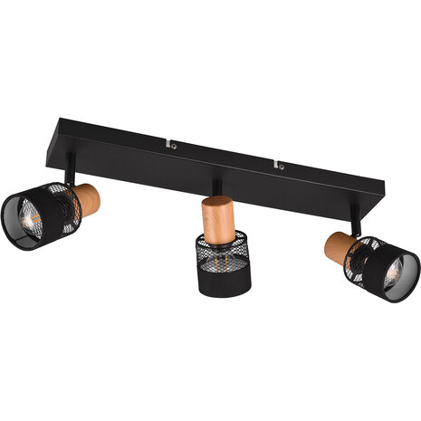 LED Plafondspot - Trion Dandini - E14 Fitting - 3-lichts - Rond - Mat Zwart - Metaal LED Plafondspot - Trion Dandini - E14 Fitting - 3-lichts - Rond - Mat Zwart - Metaal