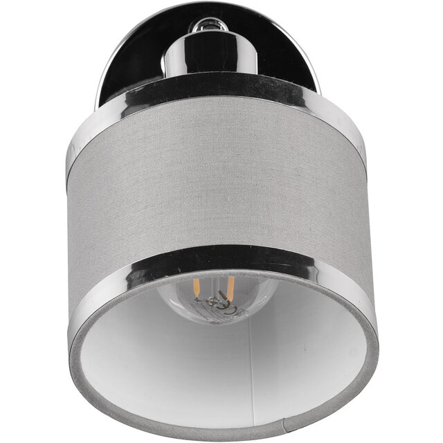 HLW LED LED Wall Spotlight - Trion Arona - E14 Fitting - 1-light - Round - Chrome - Metal