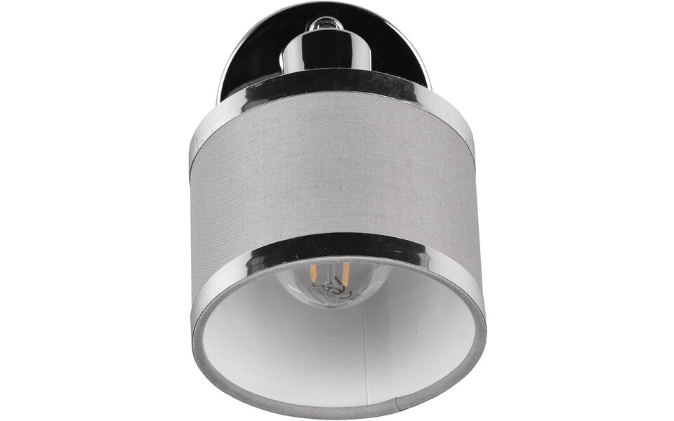 HLW LED LED Wall Spotlight - Trion Arona - E14 Fitting - 1-light - Round - Chrome - Metal