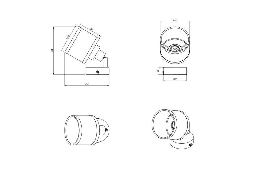 HLW LED LED Wandspot - Trion Arona - E14 Fitting - 1-lichts - Rond - Chroom - Metaal