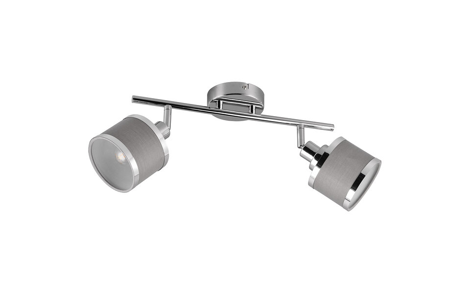HLW LED LED Plafondspot - Trion Arona - E14 Fitting - 2-lichts - Rond - Chroom - Metaal
