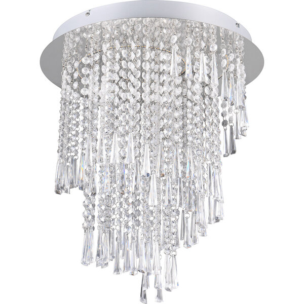 HLW LED LED Plafondlamp - Plafondverlichting - Trion Mop - 30W - Dimbaar - Aanpasbare Kleur - Afstandsbediening - Rond - Chroom - Metaal HLW LED LED Plafondlamp - Plafondverlichting - Trion Mop - 30W - Dimbaar - Aanpasbare Kleur - Afstandsbediening - Rond - Chroom - Metaal