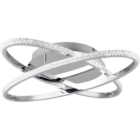 LED Plafondlamp - Plafondverlichting - Trion Lenas - 27W - Natuurlijk Wit 4000K - Dimbaar - Rond - Chroom - Metaal LED Plafondlamp - Plafondverlichting - Trion Lenas - 27W - Natuurlijk Wit 4000K - Dimbaar - Rond - Chroom - Metaal