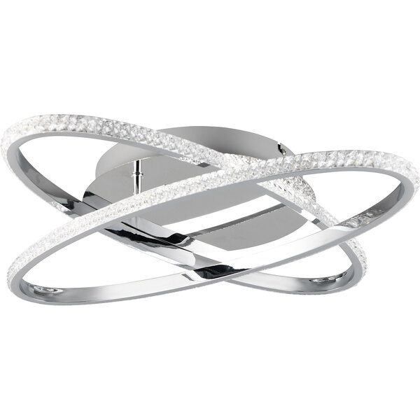 HLW LED LED Plafondlamp - Plafondverlichting - Trion Lenas - 27W - Natuurlijk Wit 4000K - Dimbaar - Rond - Chroom - Metaal HLW LED LED Plafondlamp - Plafondverlichting - Trion Lenas - 27W - Natuurlijk Wit 4000K - Dimbaar - Rond - Chroom - Metaal