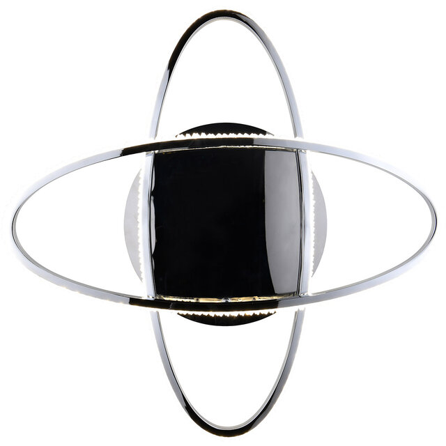 HLW LED LED Plafondlamp - Plafondverlichting - Trion Lenas - 27W - Natuurlijk Wit 4000K - Dimbaar - Rond - Chroom - Metaal