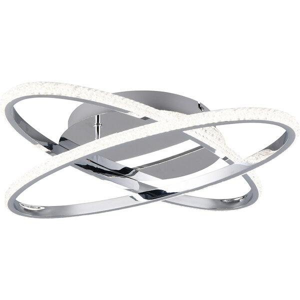 HLW LED LED Plafondlamp - Plafondverlichting - Trion Lenas - 27W - Natuurlijk Wit 4000K - Dimbaar - Rond - Chroom - Metaal HLW LED LED Plafondlamp - Plafondverlichting - Trion Lenas - 27W - Natuurlijk Wit 4000K - Dimbaar - Rond - Chroom - Metaal