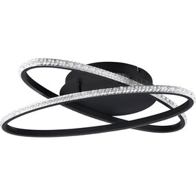 Trion Lenas LED plafondlamp 27W 3500lm mat zwart dimbaar Trion Lenas LED plafondlamp 27W 3500lm mat zwart dimbaar