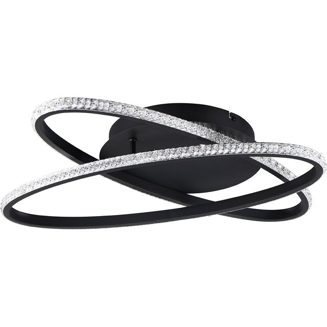 Trion Lenas LED plafondlamp 27W 3500lm mat zwart dimbaar Verlichting per ruimte Trion Lenas LED plafondlamp 27W 3500lm mat zwart dimbaar Verlichting per ruimte