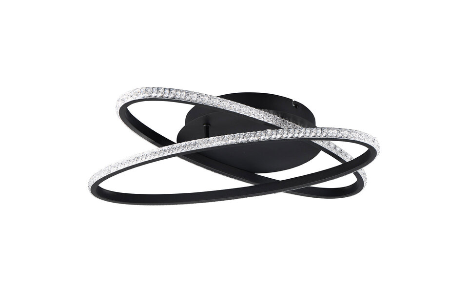 HLW LED LED Ceiling Lamp - Ceiling Lighting - Trion Lenas - 27W - Natural White 4000K - Dimmable - Round - Matte Black - Metal HLW LED LED Ceiling Lamp - Ceiling Lighting - Trion Lenas - 27W - Natural White 4000K - Dimmable - Round - Matte Black - Metal