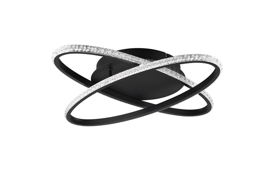 HLW LED LED Ceiling Lamp - Ceiling Lighting - Trion Lenas - 27W - Natural White 4000K - Dimmable - Round - Matte Black - Metal HLW LED LED Ceiling Lamp - Ceiling Lighting - Trion Lenas - 27W - Natural White 4000K - Dimmable - Round - Matte Black - Metal