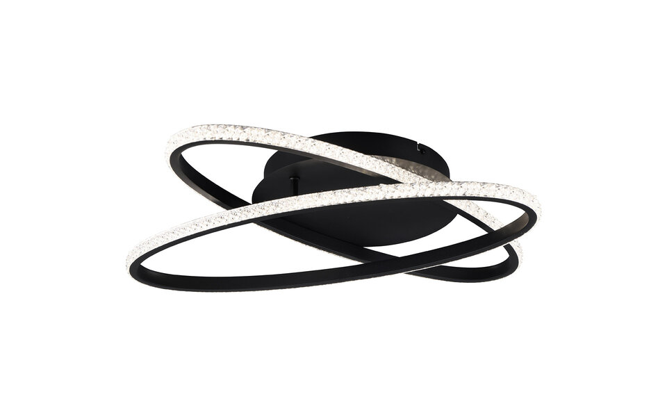 HLW LED LED Ceiling Lamp - Ceiling Lighting - Trion Lenas - 27W - Natural White 4000K - Dimmable - Round - Matte Black - Metal HLW LED LED Ceiling Lamp - Ceiling Lighting - Trion Lenas - 27W - Natural White 4000K - Dimmable - Round - Matte Black - Metal