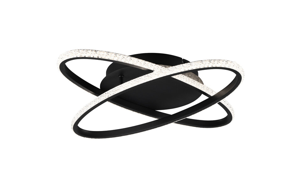 HLW LED LED Ceiling Lamp - Ceiling Lighting - Trion Lenas - 27W - Natural White 4000K - Dimmable - Round - Matte Black - Metal HLW LED LED Ceiling Lamp - Ceiling Lighting - Trion Lenas - 27W - Natural White 4000K - Dimmable - Round - Matte Black - Metal