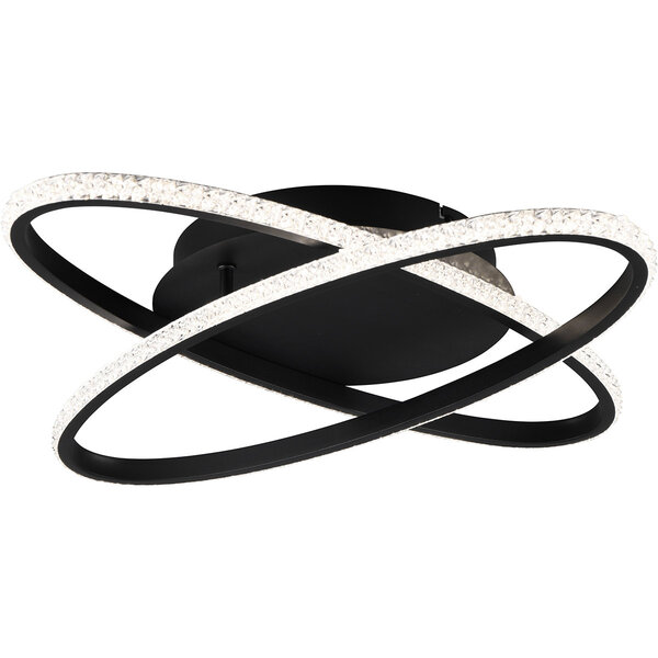 HLW LED LED Plafondlamp - Plafondverlichting - Trion Lenas - 27W - Natuurlijk Wit 4000K - Dimbaar - Rond - Mat Zwart - Metaal HLW LED LED Plafondlamp - Plafondverlichting - Trion Lenas - 27W - Natuurlijk Wit 4000K - Dimbaar - Rond - Mat Zwart - Metaal