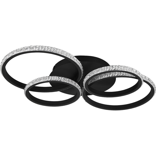 HLW LED LED Plafondlamp - Plafondverlichting - Trion Serai - 27W - Natuurlijk Wit 4000K - Dimbaar - Rond - Mat Zwart - Metaal HLW LED LED Plafondlamp - Plafondverlichting - Trion Serai - 27W - Natuurlijk Wit 4000K - Dimbaar - Rond - Mat Zwart - Metaal