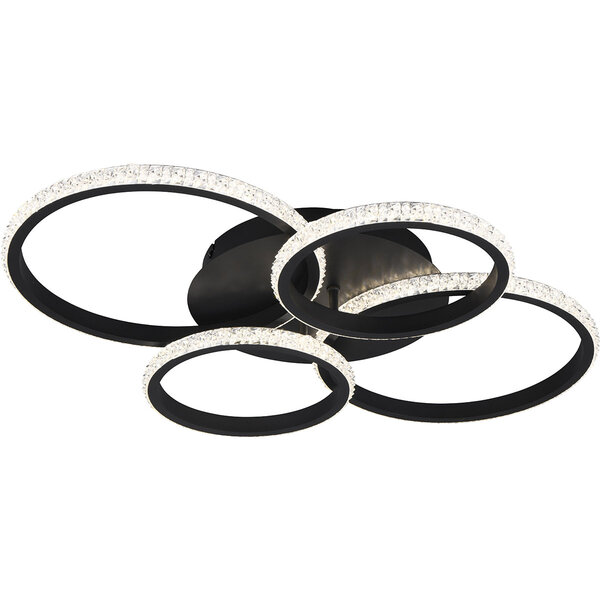 HLW LED LED Plafondlamp - Plafondverlichting - Trion Serai - 27W - Natuurlijk Wit 4000K - Dimbaar - Rond - Mat Zwart - Metaal HLW LED LED Plafondlamp - Plafondverlichting - Trion Serai - 27W - Natuurlijk Wit 4000K - Dimbaar - Rond - Mat Zwart - Metaal