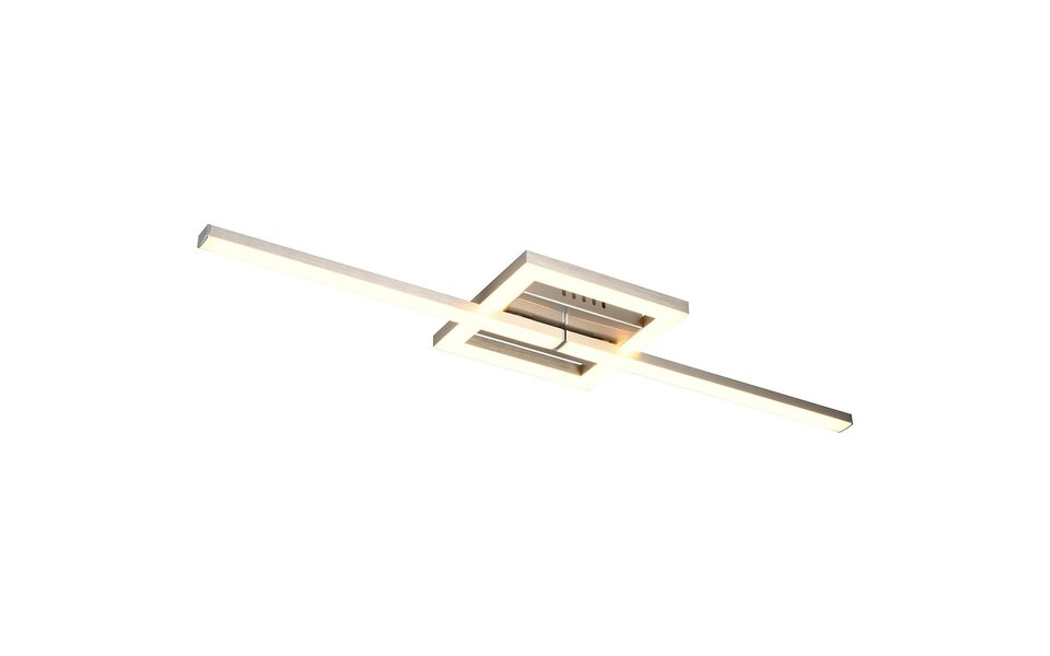 HLW LED LED Ceiling Lamp - Ceiling Lighting - Trion Aile - 17W - Warm White 3000K - Rotatable - Matte Nickel - Metal