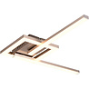 Draaibare LED plafondlamp mat nikkel 17W 1860 lumen warm wit licht 3000K