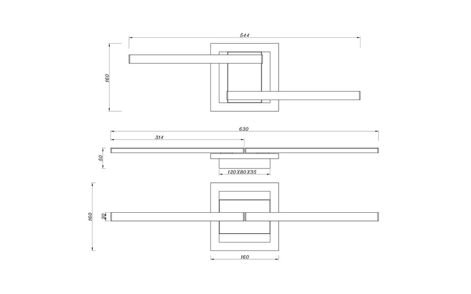 HLW LED LED Plafondlamp - Plafondverlichting - Trion Aile - 17W - Warm Wit 3000K - Draaibaar - Mat Nikkel - Metaal HLW LED LED Plafondlamp - Plafondverlichting - Trion Aile - 17W - Warm Wit 3000K - Draaibaar - Mat Nikkel - Metaal