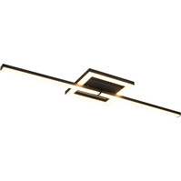 Trion Aile LED plafondlamp mat zwart 17W draaibaar Trion Aile LED plafondlamp mat zwart 17W draaibaar