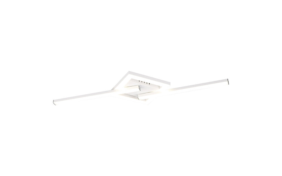 HLW LED LED Ceiling Lamp - Ceiling Lighting - Trion Aile - 17W - Natural White 4000K - Rotatable - Matte White - Metal