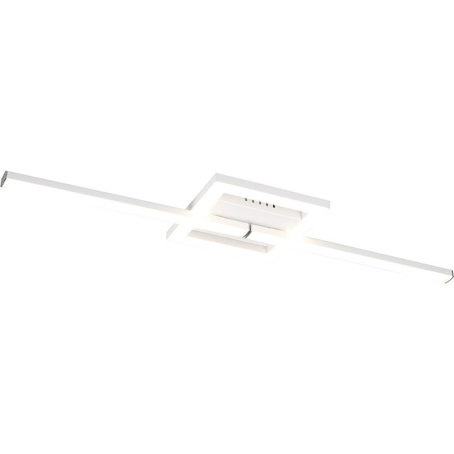 HLW LED LED Plafondlamp - Plafondverlichting - Trion Aile - 17W - Natuurlijk Wit 4000K - Draaibaar - Mat Wit - Metaal