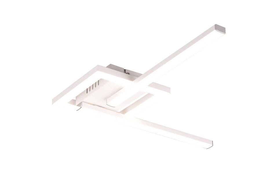 HLW LED LED Ceiling Lamp - Ceiling Lighting - Trion Aile - 17W - Natural White 4000K - Rotatable - Matte White - Metal
