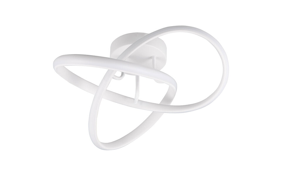 HLW LED LED Ceiling Lamp - Ceiling Lighting - Trion Meteo - 15W - Natural White 4000K - Matte White - Metal