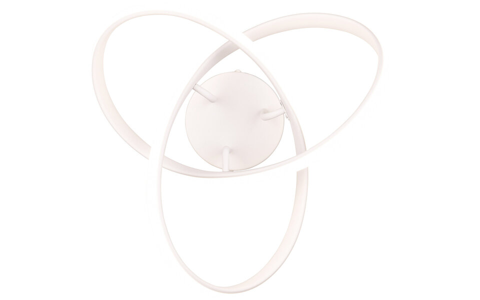 HLW LED LED Ceiling Lamp - Ceiling Lighting - Trion Meteo - 15W - Natural White 4000K - Matte White - Metal