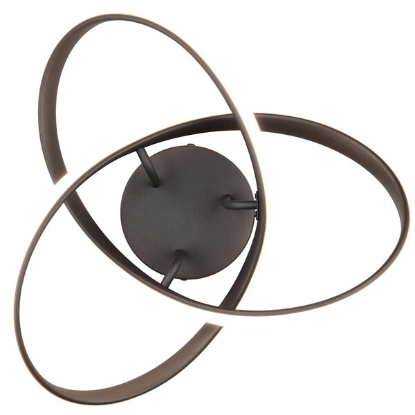 HLW LED LED Plafondlamp - Plafondverlichting - Trion Meteo - 15W - Warm Wit 3000K - Mat Zwart - Metaal HLW LED LED Plafondlamp - Plafondverlichting - Trion Meteo - 15W - Warm Wit 3000K - Mat Zwart - Metaal