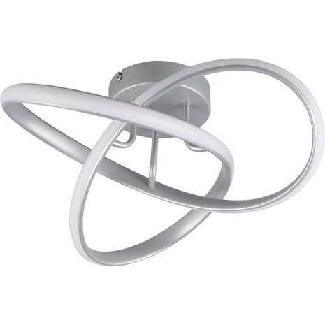 LED Plafondlamp - Plafondverlichting - Trion Meteo - 15W - Warm Wit 3000K - Mat Titaan - Metaal LED Plafondlamp - Plafondverlichting - Trion Meteo - 15W - Warm Wit 3000K - Mat Titaan - Metaal