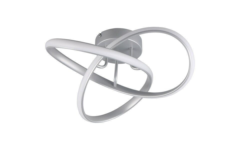 HLW LED LED Plafondlamp - Plafondverlichting - Trion Meteo - 15W - Warm Wit 3000K - Mat Titaan - Metaal